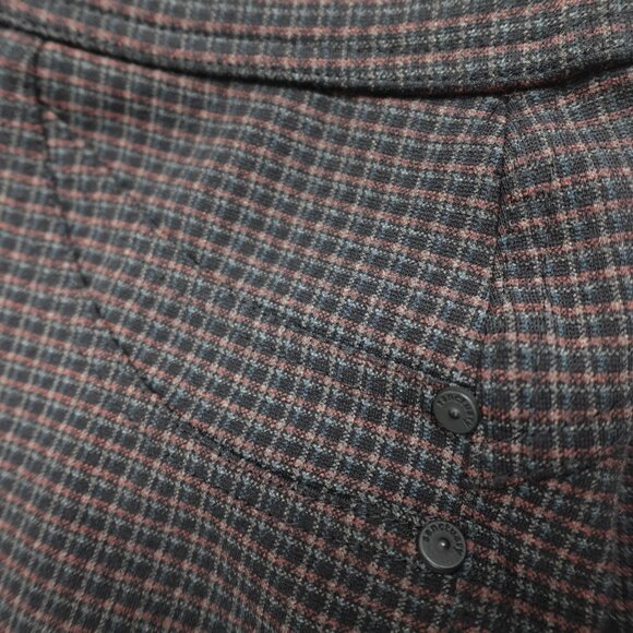 Anthropologie Sanctuary Plaid Ponte Pants Womens Medium Skinny Stretch Casual - Picture 9 of 12